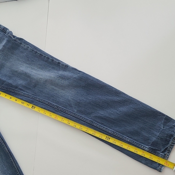 American Eagle Men's Slim Jeans Dark Blue Denim Fade 100% Cotton Size  30 X 34 - Picture 13 of 14